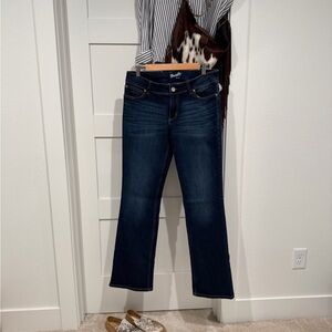 Wrangler Dark Blue Boot Cut Jeans for Women